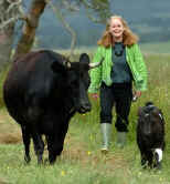 Boquhapples Evergreen and Jess with their owner